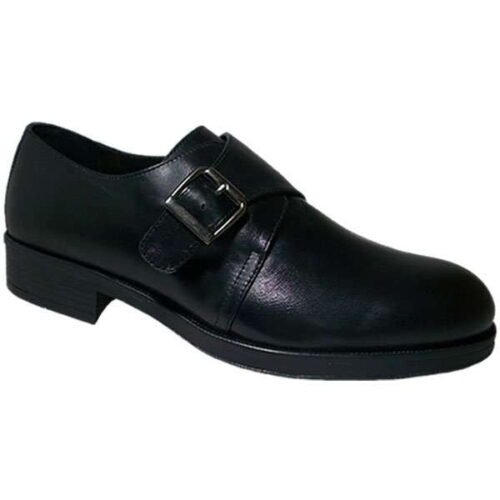Zapato piel suave con piso de goma y forro y planta piel España 39/45 Negro Delemier® 0785