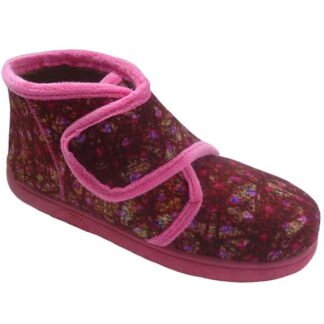Zapatilla niña y cadete abotinada con velcro- piso goma "Grecia" Fucsia Pipis® 1046