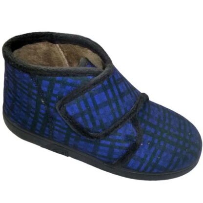 Zapatilla niño y cadete abotinada con velcro piso goma "Roma" 30/39 Marino Pipis® 1047
