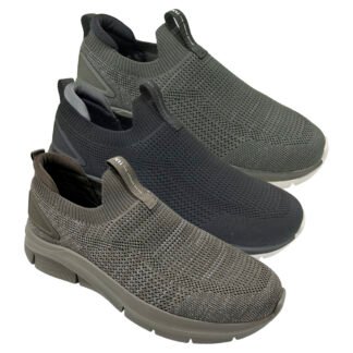 Sneakers Xti tipo calcetín ajustable al pie Taupe Negro Kaki Hombre 146755 | 39 al 45 | Diseño Urbano