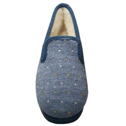 Zapatilla cerrada de lana, forrada de lana y piso planchuela Segura® 35/41 Gris 1555 - Imagen 2