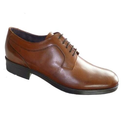 Zapato piel suave con piso de goma y forro y planta piel España 39/45 Cuero Delemier® 1604