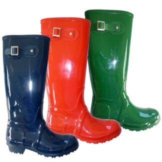 Bota de goma con Hebilla para agua Azul, Rojo y Verde 2013