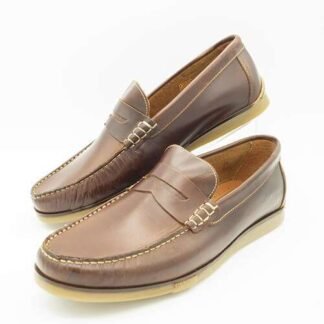 Mocasín marrón TROSSMAN de piel 20210