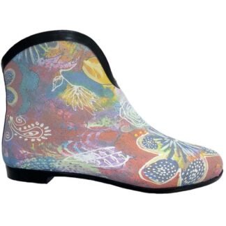 Botín de goma para agua Estampado flores Azul 2909