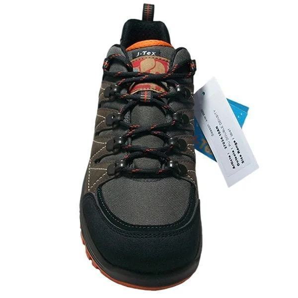 Zapatillas Anibal® piel de ante con PU y fuerte poliéster- forro con membrana resistente al agua – plantilla extraíble y suela inyectada de doble densidad 37034 Aníbal® 36/38 Marrón/naranja, 36/46 Negro/verde 37034 - Imagen 6