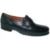 Zapato piel - forro y planta piel - ancho especial y piso goma España 39/46 Negro 4157