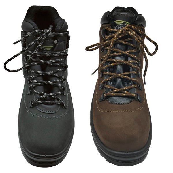 Botas Aníbal® Nobuck Suela Tacos Mod. 450 Gris Marrón - Imagen 2