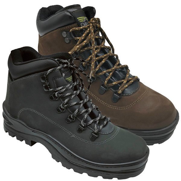 Botas Aníbal® Nobuck Suela Tacos Mod. 450 Gris Marrón