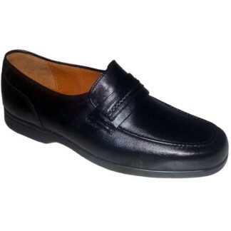 Delemier Mocasín Piel Negro Hombre | Zapato Casual España