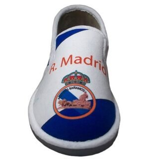 Zapatilla equipo de fútbol con elásticos y piso ligero Blanco (Real Madrid) 5914