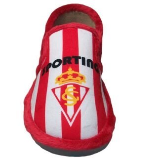 Zapatilla equipo de fútbol con elásticos y piso ligero Rojo (Sporting) 5914