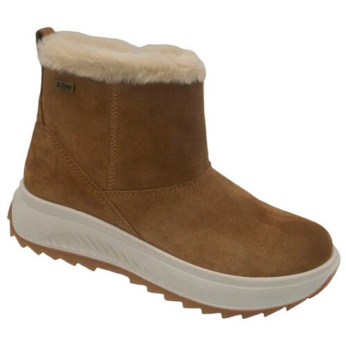 Botín para chica con Piso plataforma Forro de pelo y Cremallera lateral Aníbal® 36 a 42 Camel 6628