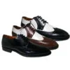 Zapatos Espectador caballero piel, Bicolor Caoba/blanco, Negro/blanco y Negro 7097