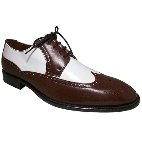 Zapatos Espectador caballero piel, Bicolor Caoba/blanco, Negro/blanco y Negro 7097 - Imagen 2