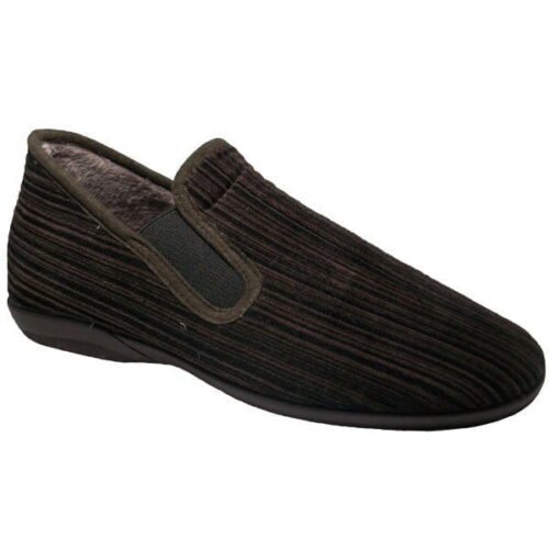 Zapatilla Casa Hombre Cerrada Marrón Segura® | Forro Cálido