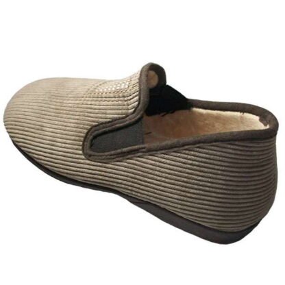 Zapatilla caballero abotinada pana con elásticos y piso de goma SEGURA® 39/45 Marrón 938-3806 - Imagen 2