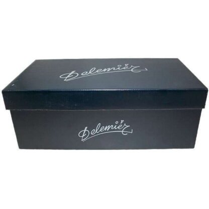 Zapato piel suave con piso de goma y forro y planta piel España 39/45 Cuero y Negro Delemier® 1602 - Imagen 5