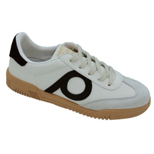 Deportivos en micropiel y serraje Plumaflex Negro/blanco