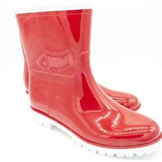 Botas de agua forro de pelo Rojo/blanco, Marino/blanco 02