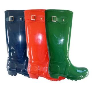 Bota de goma con Hebilla para agua Azul, Rojo y Verde 2013